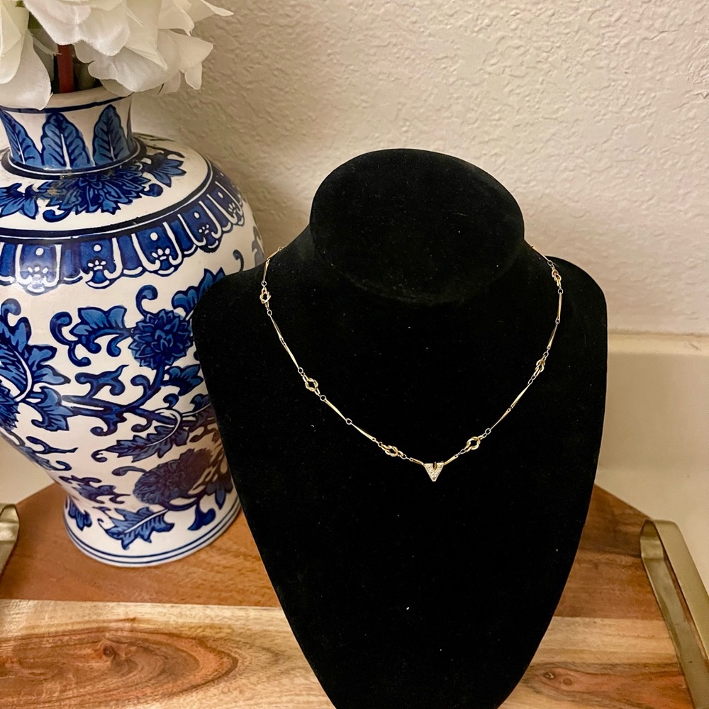 Vintage Valentino Garavani Gold plated necklace